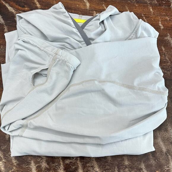 NRS H2Core Silkweight Hoodie Mens XXL Gray Sun Protection Paddle Kayak Hiking - Picture 7 of 10